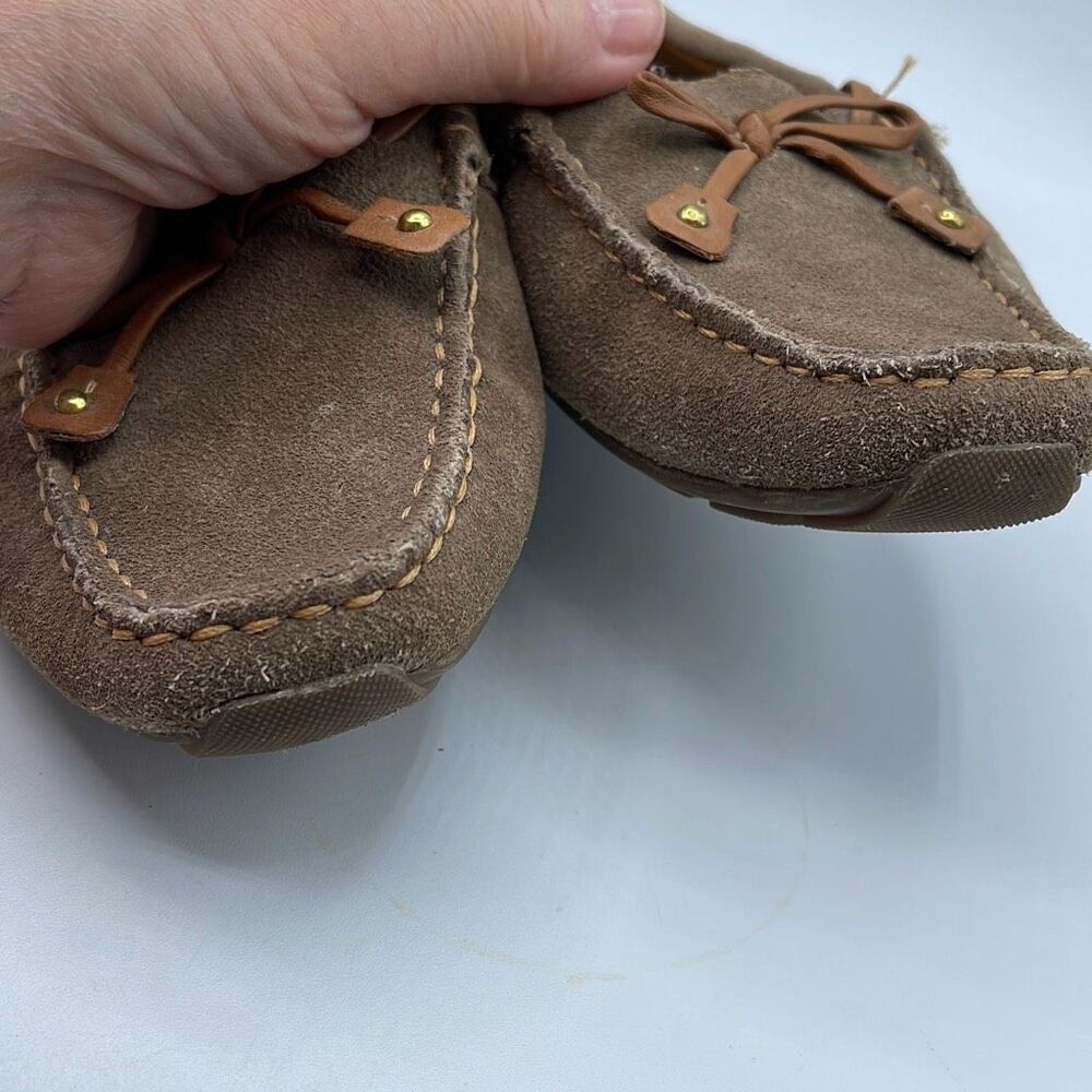 Clark’s suede size 8 driving moccasins padded insoles. - Picture 3 of 9